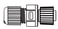 M12 lige stikdåse sensorstik 5 Poler A-kodet lodning Amphenol LTW 301-62-680 miniature