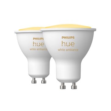 Philips HUE LED Spot White ambiance 5W (35W) GU10 Dimmable 2-pak 929001953310