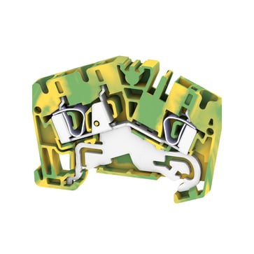 Gennemgangsklemme PE 4mm² 1x fjederterminal / 2x fjederterminal ZPE 4-2/3AN gul/grøn 1770390000