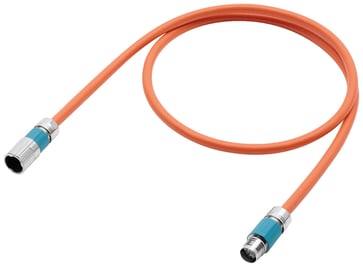 enkelt kabelforlænger 4G1.5+1Q0,2STC+1P1.5C-C SPEED-CONNECT-stik M23 6FX8002-8QE11-1FA0