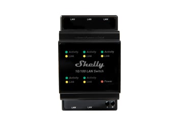 Shelly LAN Switch - DIN-skinne switch med 5xRJ45 porte 3800235266830