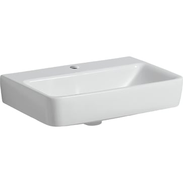 Geberit Renova Compact washbasin 55 x 37 cm Tap hole=central overflow=without  white 502.998.00.1