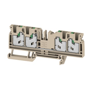 Feed-through terminal block, SNAP IN, 4 mm², 1000 V, 32 A, Number of connections: 4 2874860000