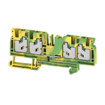 PE terminal, SNAP IN, 4 mm², 1000 V, Number of connections: 4, Number of levels: 1, Green/yellow, green 2874900000