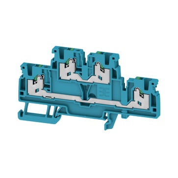 Multi-tier modular terminal, SNAP IN, 2.5 mm², 800 V, 22 A, Number of levels: 2, blue, green 2902390000
