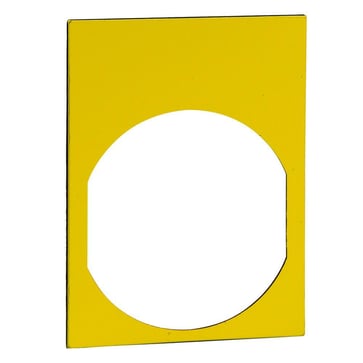 name plate 30 X 40 yellow - black marking ZBY41101