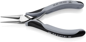 Knipex 35 62 145 ESD Electronics Pliers ESD with multi-component grips mirror polished 145 mm 35 62 145 ESD