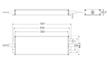 24V LED Driver 200W IP67 - Slim VN600284