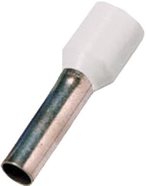 Insulated end sleeve white 0,5mm² L=10mm ICIAE0510