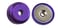 Eclipse NdFeB Shallow Pot Ø60x15mm M8 Csk Purple 87E1106/NEO/P miniature