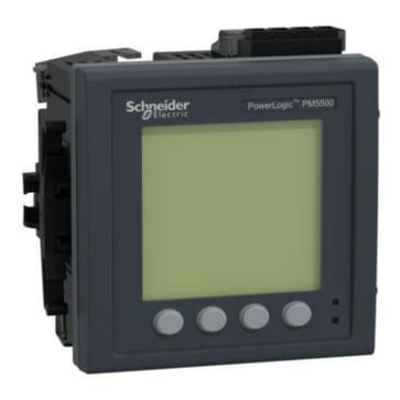 PM5580-måler, 2 ethernet, op til 63th H, 1,1M, 24VDC, 4DI/2DO 52 alarmer METSEPM5580