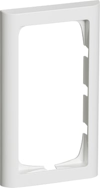 FUGA ramme Softline 63 2 modul lodret, hvid 500D6320