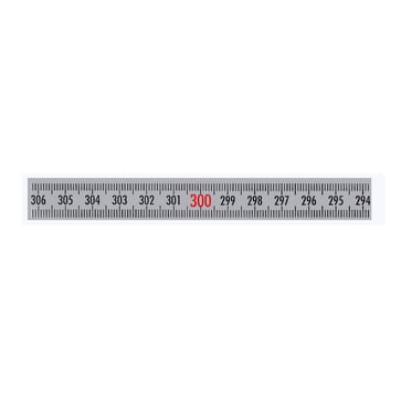 Self Adhesive Pit Measuring Tape 10Mx13 mm, R to L WHITE 10312541