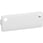 FUGA indsats svagstrømstryk tangent blank for to lysdioder til statustryk, hvid 530D6750 miniature