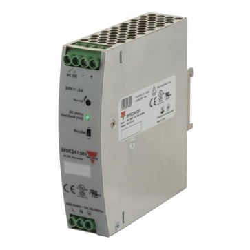Strømforsyning 5,0A m/skrueklem Fors: 100-240VAC. Output 24VDC 120W SPDC241201