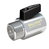 Ballofix w / handle female / male gunmetal chrome 1/2