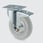 Drejeligt hjul m/ bremse, grå luftgummi, Ø200 mm, rulleleje, med plade Byggehøjde: 240 mm. 113477016 miniature