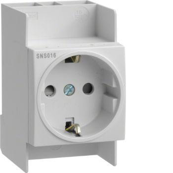 Outlet Schuko for DIN rail SNS016