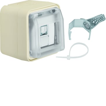 FCC socket outlet 8pole shielded W1 white 7917041456