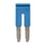 Cross bar for terminal blocks 2.5mm² push-in plusmodels 2 poles blue color XW5S-P2.5-2BL 670006 miniature
