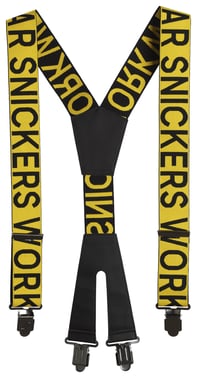 Snickers Logo elastiske seler 9064 gul/sort one-size 90640604000