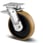 Swivel wheel w/ brake, polyurethane, Ø250 mm, 1200 kg, precision ball bearing, with plate 00801671 miniature