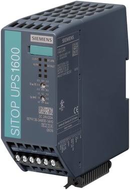 SITOP, uafbrudt strømforsyning DCUPS1600 24 V/20 A DC, USB 6EP4136-3AB00-1AY0