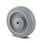 Tente Løs hjul, grå elastisk gummi, Ø200x46 mm, Ø12xNL60, DIN-kugleleje, Byggehøjde: 200 mm. Driftstemperatur:  -20°/+80° 00024581 miniature