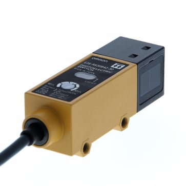 Fotoaftaster, retroreflekterende, 300 mm, DC, 3-leder, NPN, lodret, 2 m kabel E3S-RS30E42-30 130188