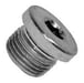 Hexagon socket screw plug cylindrical fine thread DIN 908 stainless steel A2