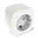 Smart plug, sidejord, Niko Home Control, 16A/250V 552-80698 miniature