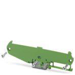 Side element with foot, 5 mm wide (left), for mounting on NS 32 or NS 35/7.5. PCB width: 107.5 mm 2959696