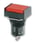 Pushbutton, oplyst, rektangulære, IP65, rød A165L-JR 160049 miniature
