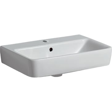 Geberit Renova Compact washbasin f/bathroom furniture, 550 x 370 x 170 mm, white porcelain KeraTect 226155600