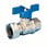 Ball valve with swivel end x female ¾" x ¾" 52MET-006 miniature