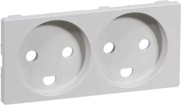 LK FUGA spare part - cover for socket - 2 module - 2P+E - LG 500D5012