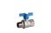 Pettinaroli ball valve heavyduty fullway blue butterfly handle FxM TEA treatment ½" 52EUB/1-004 miniature