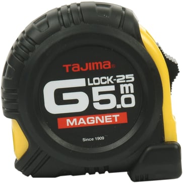 Båndmål G-lock 25MM 5M m/ magnet 101092
