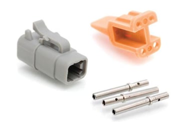 Kit, plug / socket, 4 contacts, Amphenol Industrial 302-20-558