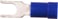 Isol. gaffelkabelsko A2553GB, 1,5-2,5mm², M5, bøjet, Blå 7278-281300 miniature