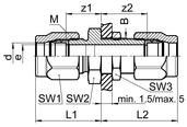 SO41521-8 Messing union, væggennemføring 8 mm 0181500080