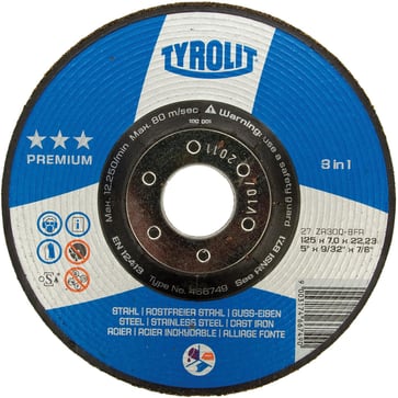Rough grinding wheel forsat PREMIUM 125X7X22,23 Steel/INOX/cast iron 466749