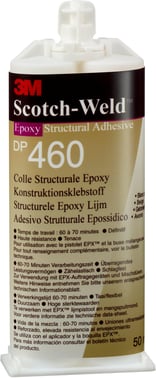 3M™ Scotch-Weld™ Epoxy Konstruktionslim DP460, Hvid, 400 ml, 6 stk/krt 7100200498