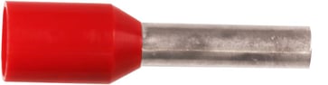 Isoleret ABIKO terminalrør KA1,5-8ETW, 1,5mm² L8, Rød 7298-010500