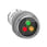 Harmony signallampe helstøbt med 3 x LED i rød, grøn og gul farve for visning af 3 faset spænding  3x400VAC XB5EV57K4 miniature