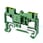 Ground DIN-skinne klemrække med push-in plus forbindelse til montering på TS 35, nominelle tværsnit 2,5 mm², farve grøn/gul XW5G-P2.5-1.1-1 669959 miniature