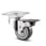 Tente Drejeligt hjul med bremse, gummi, 50 mm, 50 kg, DIN-kugleleje, med plade Byggehøjde: 69 mm. Driftstemperatur:  -20°/+60° 112475070 miniature
