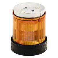 Harmony XVB Ø70 mm lystårn, lysmodul med blinkende LED lys og 230VAC i orange farve XVBC5M5