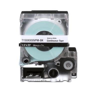 Label kassette for MP300. Selvlaminerende label, Hvid, Vinyl, B25,4MM, L31,8MM S100X125VAM
