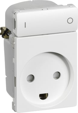 IHC Wireless - relay socket outlet receiver 13A - wireless - 1.5 modules - white 505D6501